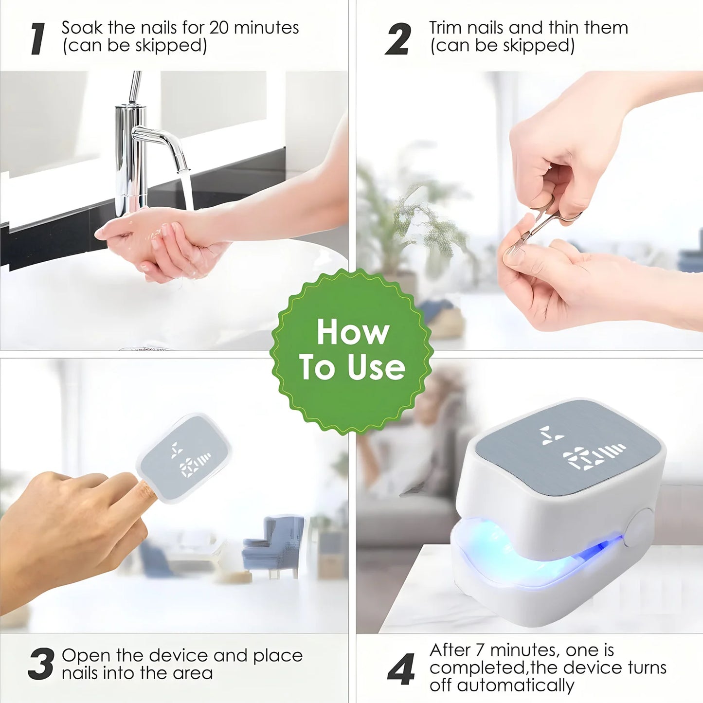 Nail Fungus Treatment Tools Fungal Nail Treatment Device Anti-Equipment Effectively Remove Fungal Toenail Nail Fungal Infection