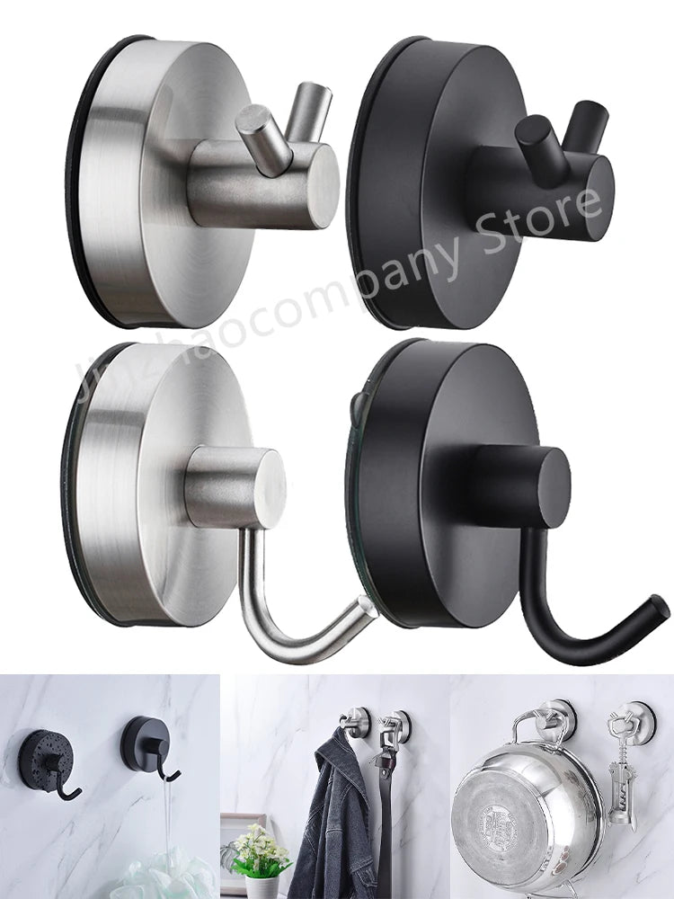 1/2/4pcs 5KGS Reusable Towel Hook Vacuum Suction Cup Hook Robe Hooks Kitchen Bathroom Home Suction Hook Hanger Accessories