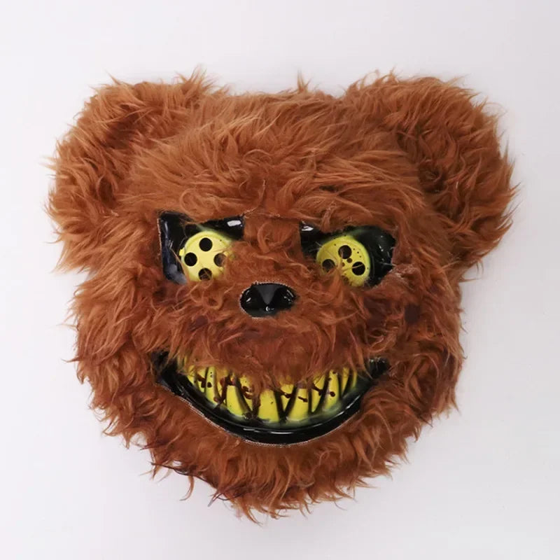 Cartoon Bear Rabbit Halloween Cosplay Face Mask Fancy Party Stage Make-up Scary Head Cover Carnival Costume Prop Masquerade Mask