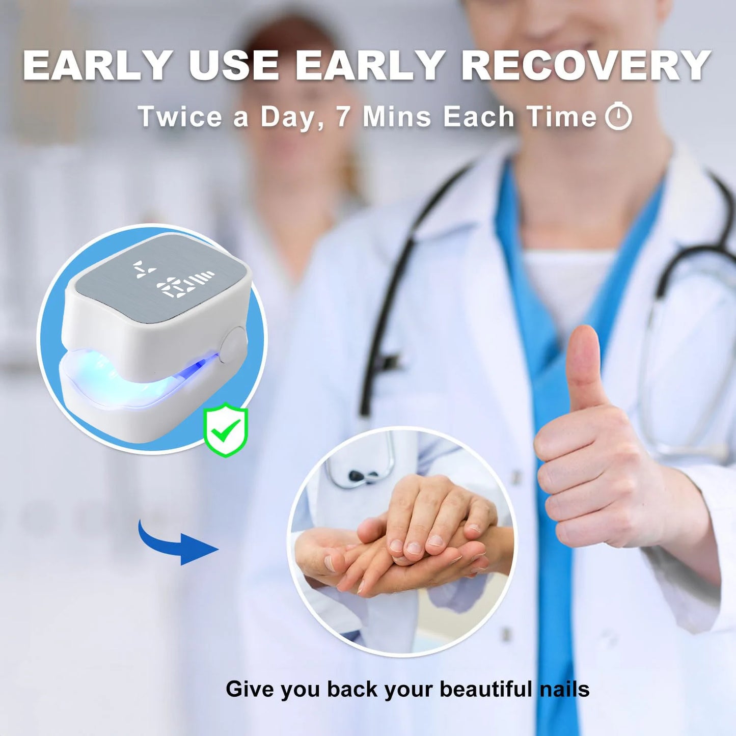 Nail Fungus Treatment Tools Fungal Nail Treatment Device Anti-Equipment Effectively Remove Fungal Toenail Nail Fungal Infection