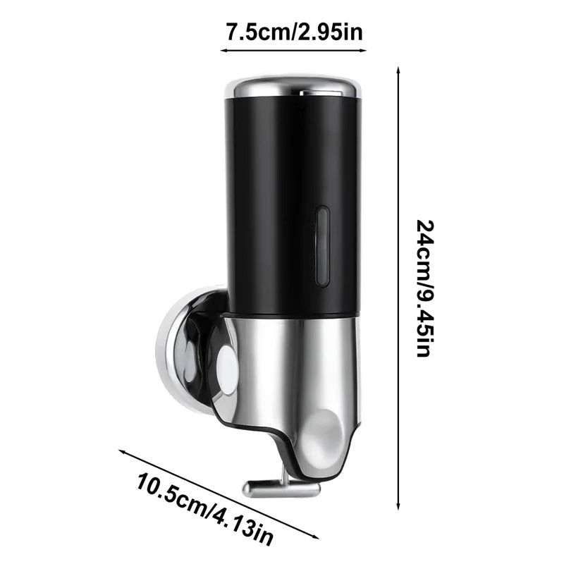 Bathroom Soap Dispenser Press Hand Sanitizer Holder Wall Mount Soap Shampoo Head Shower Liquid Dispenser Bathroom Accessories