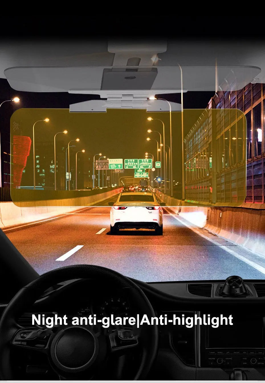 SEAMETAL Car Sun Visor HD View Day and Night Car Anti-glare Sun Visor Sun UV Blocked Clearly View Safety Driving Accessories