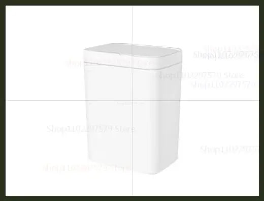 15L Non-Contact Smart Sensor Trash Can Automatic Bagging Electric Bathroom Kitchen Smart Waste Bin for Home Office White