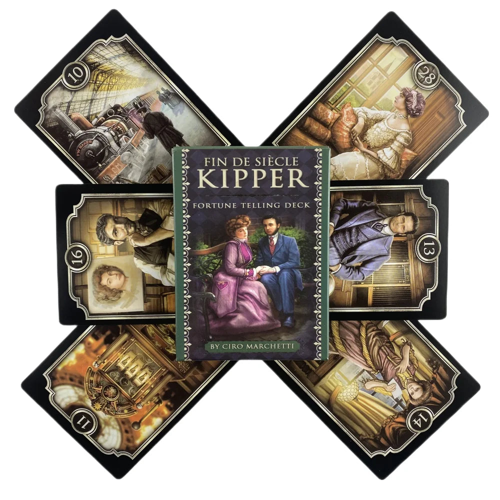 Fin De Siecle Kipper Fortune Telling Deck Oracle Cards Classic Wisdom Divination Visions Tarot Board Games Deck Party Edition