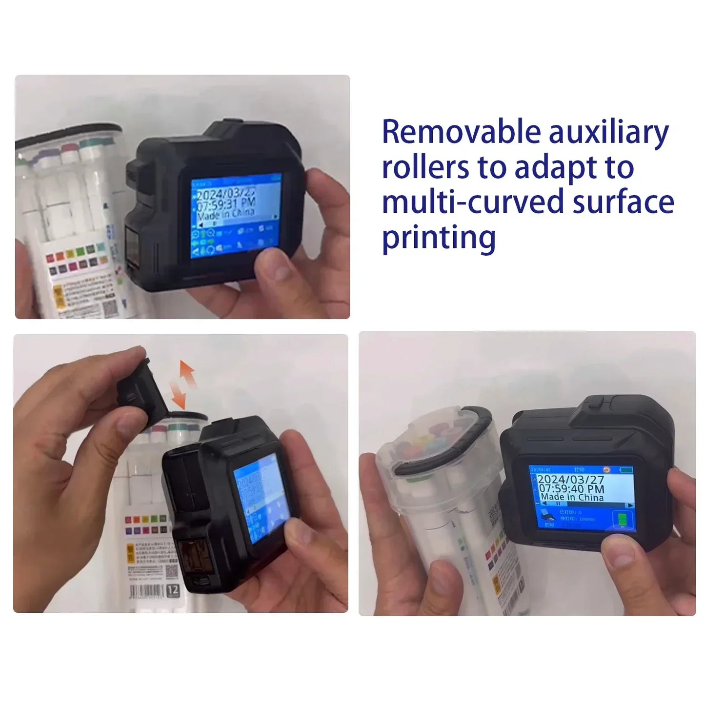 EURANNIT E98 0.5Inch Portable Mini Printer 2.8inch Touchscreen Inkjet Printer Expire Date QR Barcode Logo Label Printing Machine