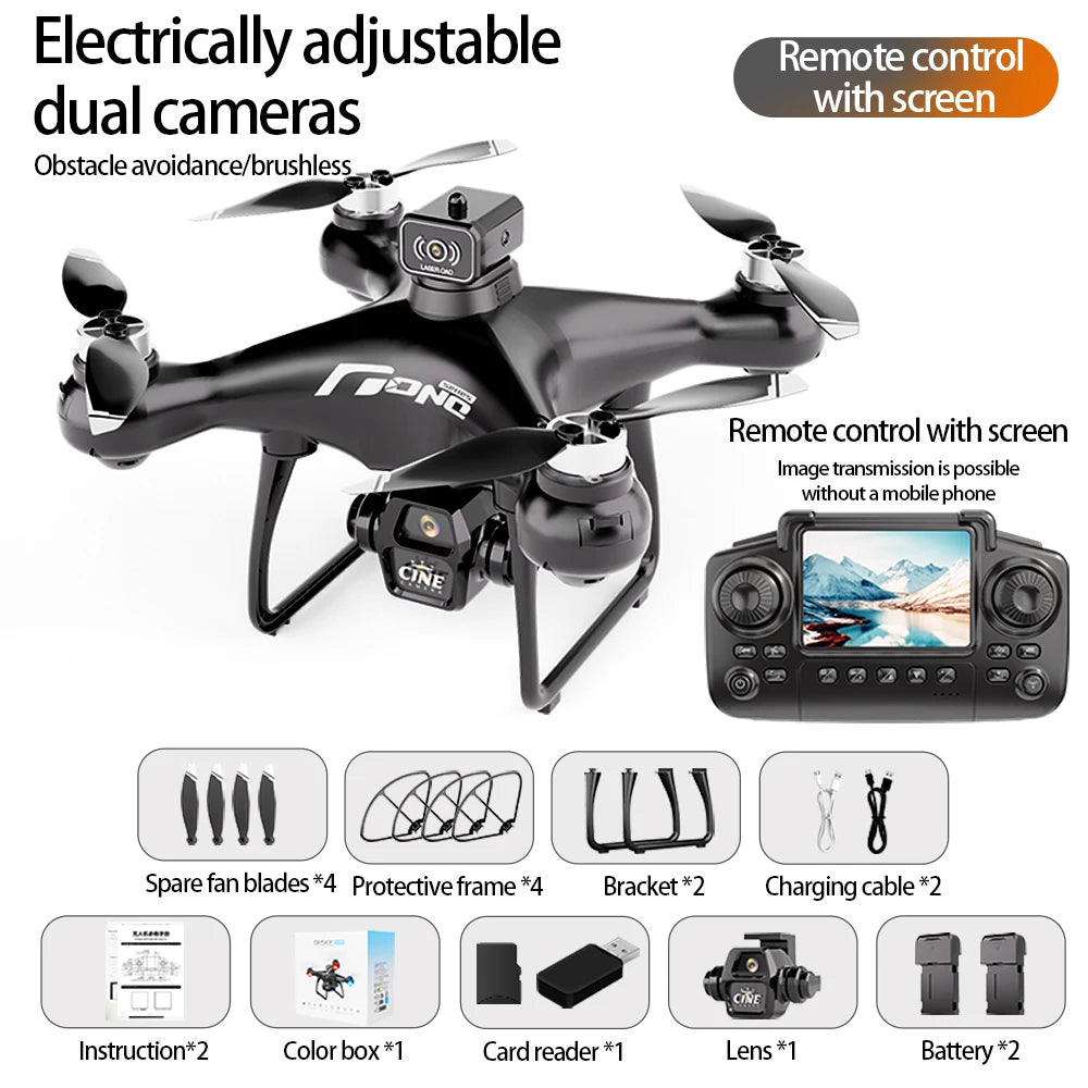 E55 Air Screen Control Drone Professional Wide RC Dron HD 4K Camera Foldable Helicopter Aircraft Quadcopter Drone Kid Gift Toys