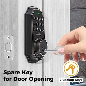 Arpha Smart Lock D180 100 Entry Codes 16 Anti Peeping Password Electronic Keypad Deadbolt Electronic Door Lock Low Battery Alarm