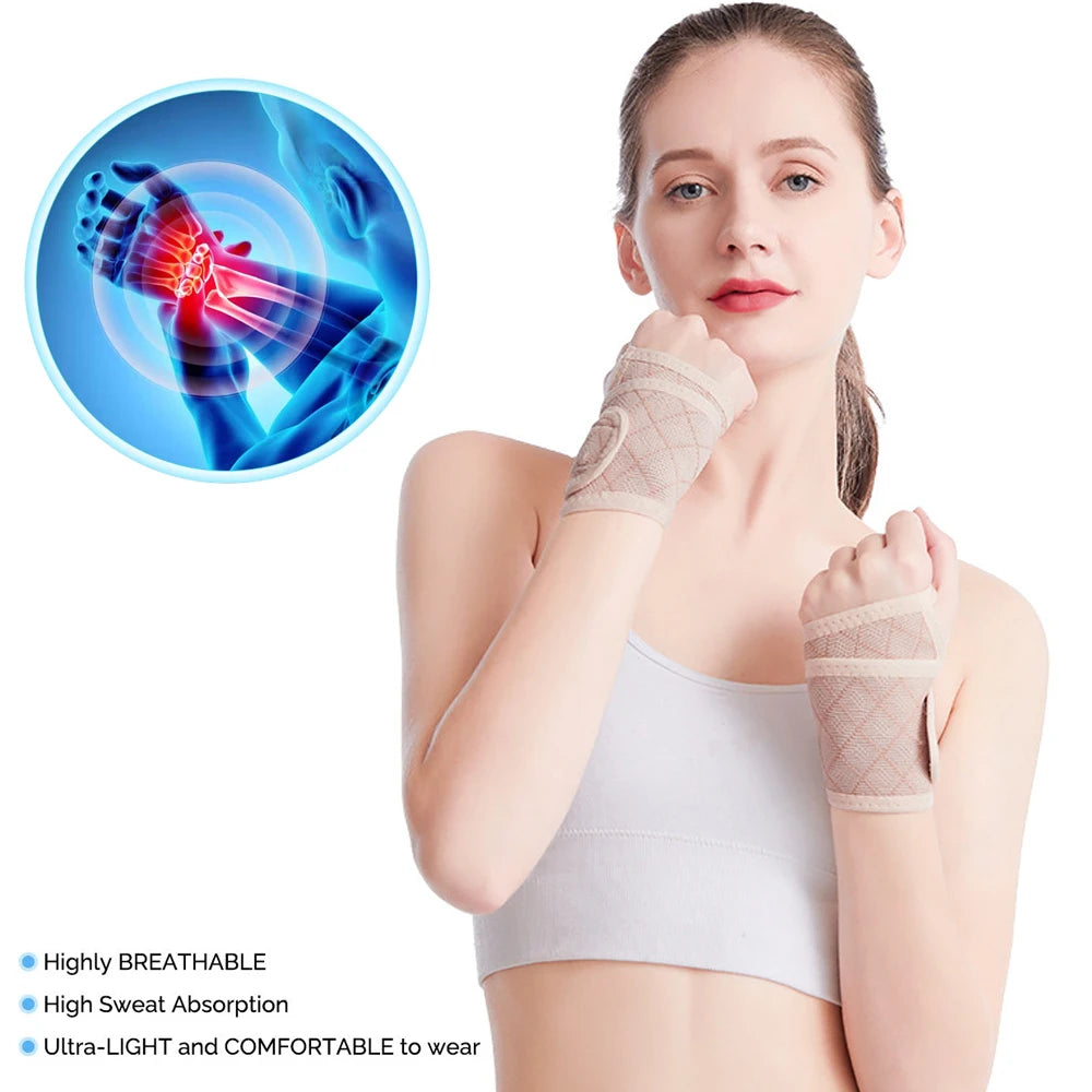 1 PCS Sports Professional Wrist Protector Arthritis Protection Support Sleeve Breathable Elastic Glove Wrist Protector Men Women