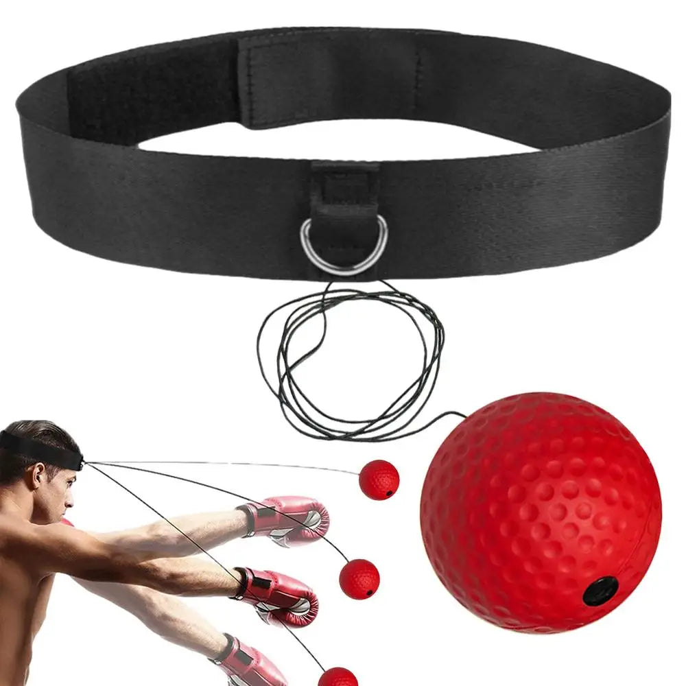 Boxing Reflex Ball Headband Set Child Boxing Training Headband React Ball Workout Equipment Beginners Fitness Reflex Ball For