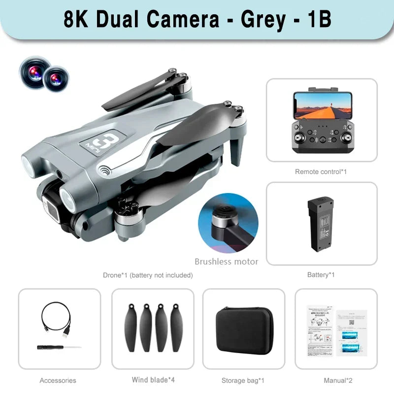 2025 New Z908 Pro /MAX 8K Drone ESC Professional 8K Dron Optical Flow Localization 3sided Obstacle Avoidance Quadcopter Toys