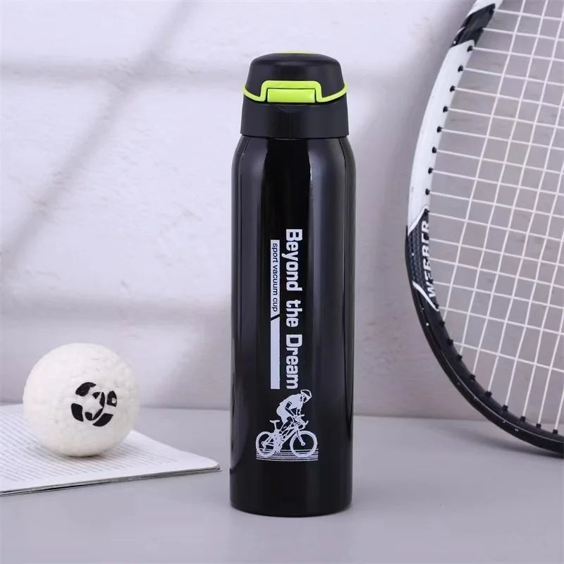 500ml Vacuum Stainless Steel Bicycle Water Bottle Thermal Insulation Cold Cup Cycling Accessories Bike Kettle for Hot Cold Drink