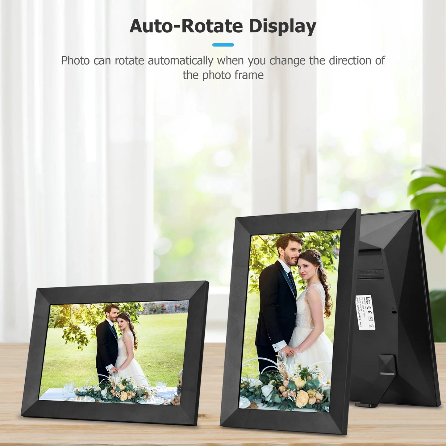 Frameo Digital Picture Frame 10.1 Inch 32GB/64GB Smart WiFi digital photo frame with 1280x800 IPS HD Touch Screen Wall Mountable