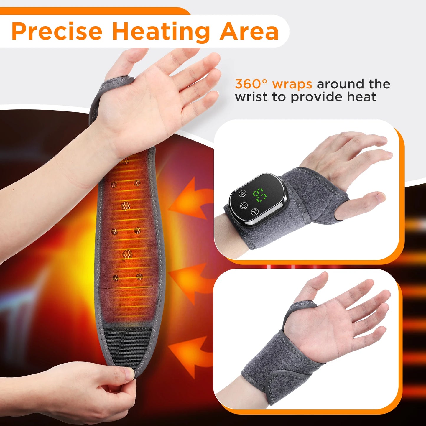Electric Ankle Protector Ankle & Wrist Massager Foot Brace Hot Compress Vibration Ankle Support Guard Band Muscle Relaxation