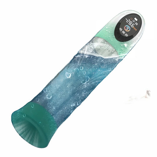IPX7 Waterproof Electric Penis Pump for Enlargement Man Vacuum Pump Enlargement Extend Pump 4 Suction Levels 2 Silicone Sleeves