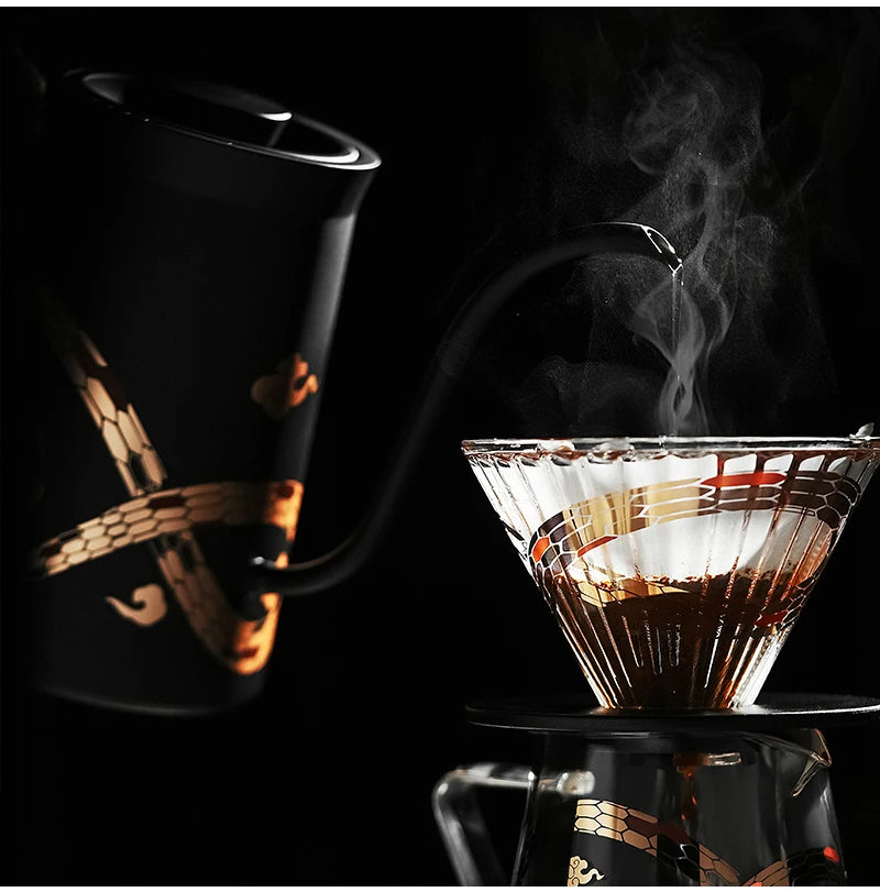 MHW-3BOMBER 220V Electric Kettle Gooseneck Pour Over Kettle Coffee Pot Precise Control Heating Water Boiler Barista Tool