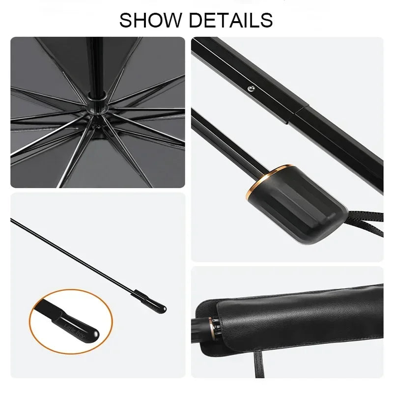 Automobile Windshield Sunshade Upgraded V-Design Car Sun Umbrella Innovative Telescopic Sun Visor For Heat Insulation Shade Prot