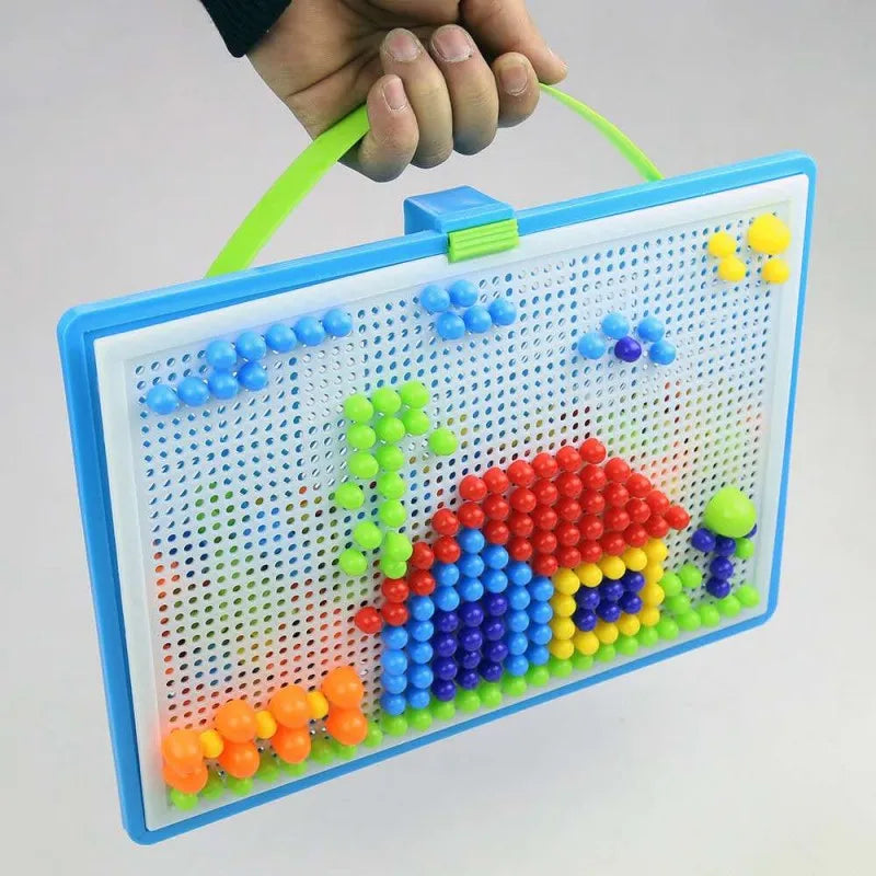 296pcs 3D Puzzle Educational STEM Toys, Mushroom Grain Design Boxed Building Board Games for Kids Learning Activities