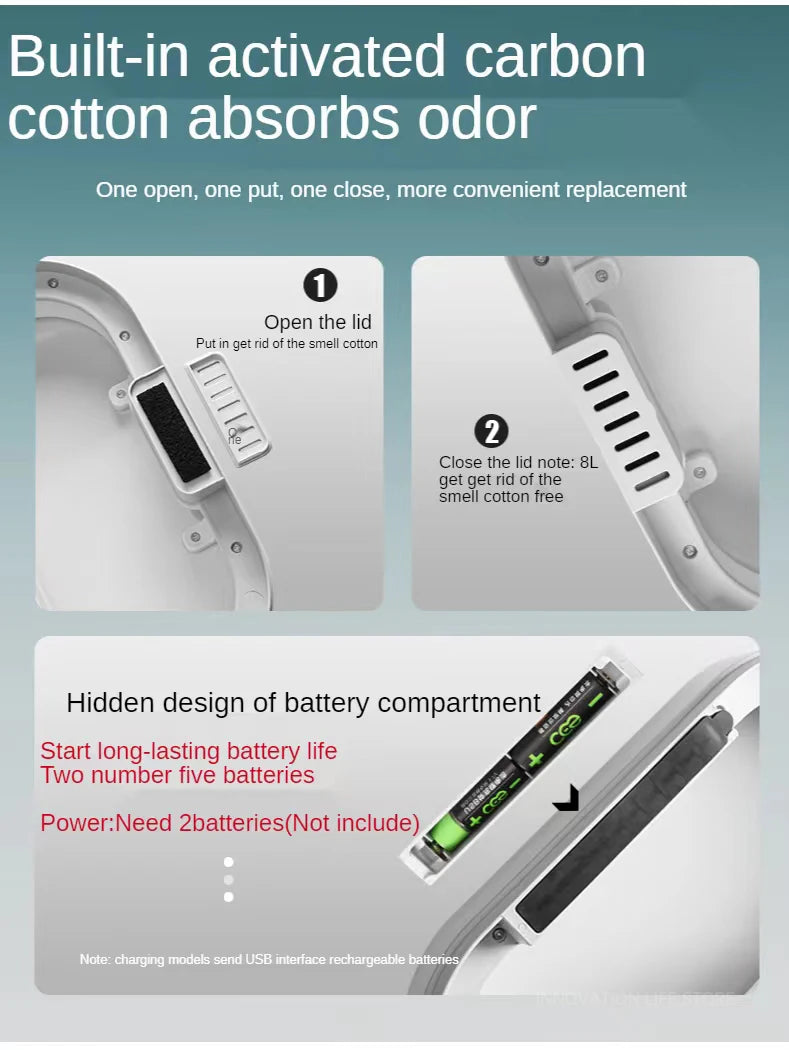 7L Trash Can Smart Sensor Trash Can Automatic Household Electronic Kitchen Trash Bin Toilet Waterproof Narrow Seam Sensor Bin