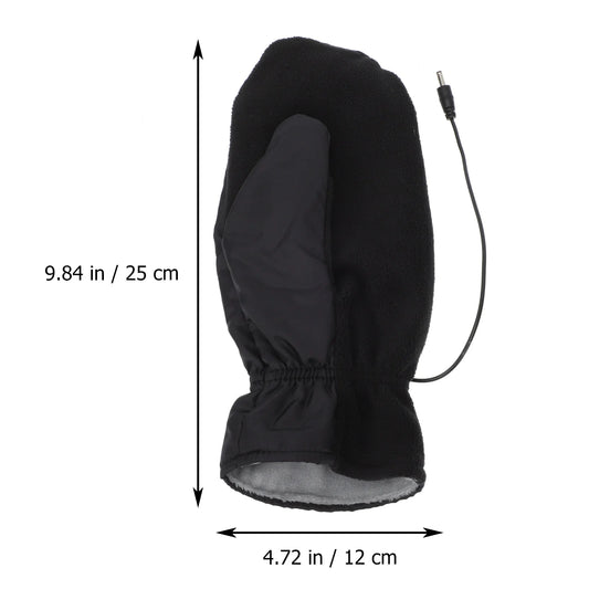 Outdoor Winter Heated Mittens Warm Electric Heated Cycling Skiing Gloves Thermal Motorcycle Glove Windproof Rechargeable USB