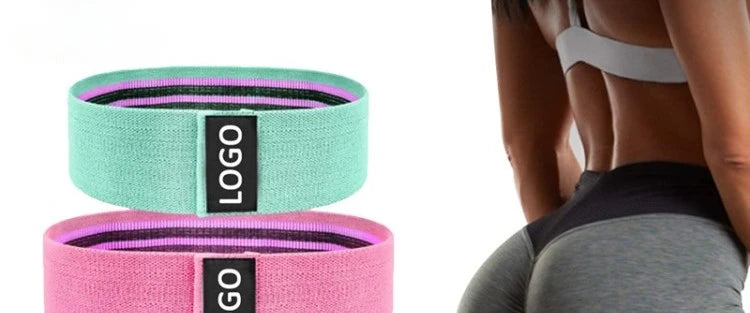 Fabric Resistance Hip Booty Bands Glute Thigh Elastic Workout Bands Squat Circle Stretch Fitness Strips Loops Yoga Gym Equipment