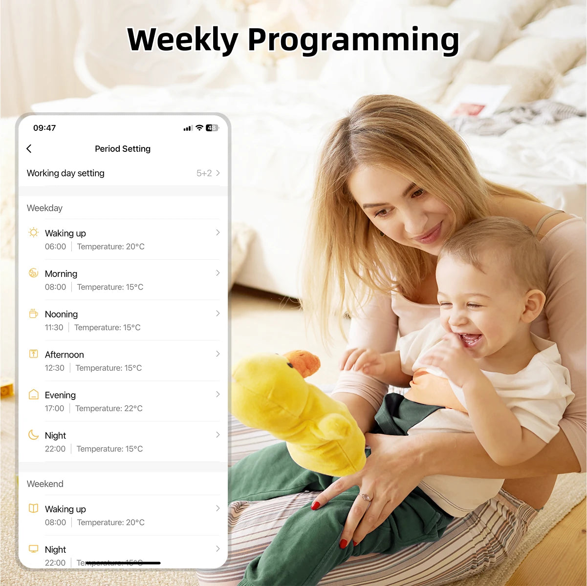 Smart Home Thermostat WiFi Heating Water/Gas Boiler Tuya RF433 Wireless Battery Powered Temperature Controller Alexa Google Home