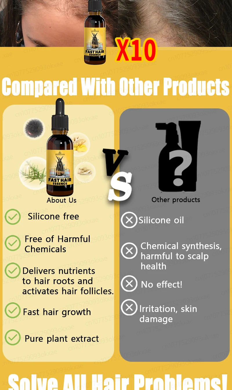 Want to say goodbye to hair loss? Our hair growth products can penetrate the scalp, promote hair growth, and help you regain you