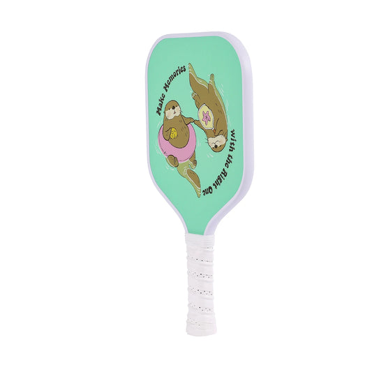 Kid Pickleball Paddle Little Mermaid Astronaut Galaxy Pickleball Paddle Lightweight Honeycomb Core Pickleball Gifts for Children