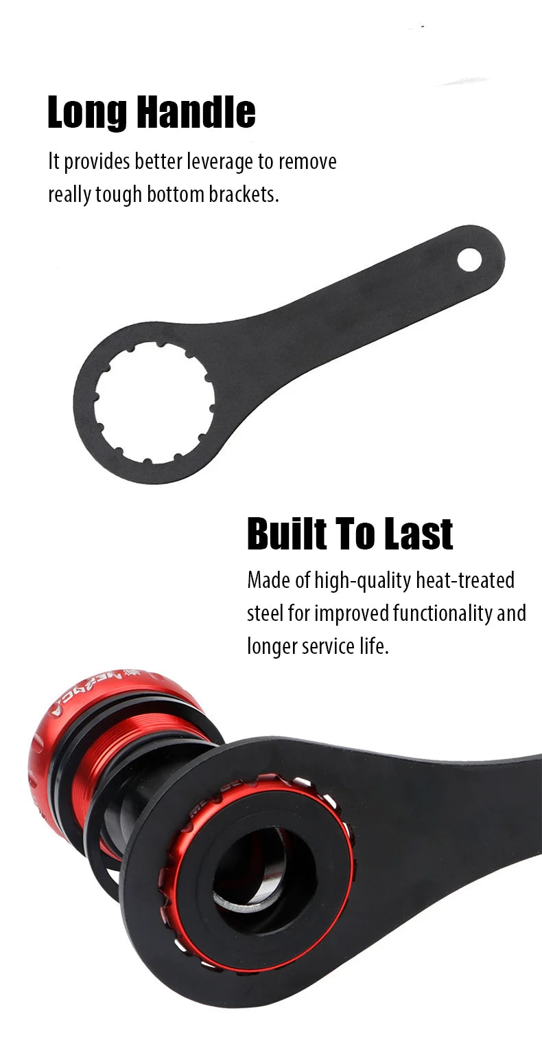 Bicycle Bottom Bracket Wrench Spanner Bike BB Wrench Removal Installation Tool Remover BB39 BB44 BB46 BB40.5 16/24 Notch