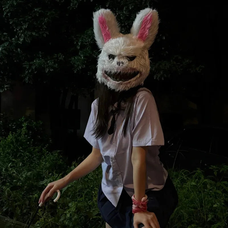 Cartoon Bear Rabbit Halloween Cosplay Face Mask Fancy Party Stage Make-up Scary Head Cover Carnival Costume Prop Masquerade Mask