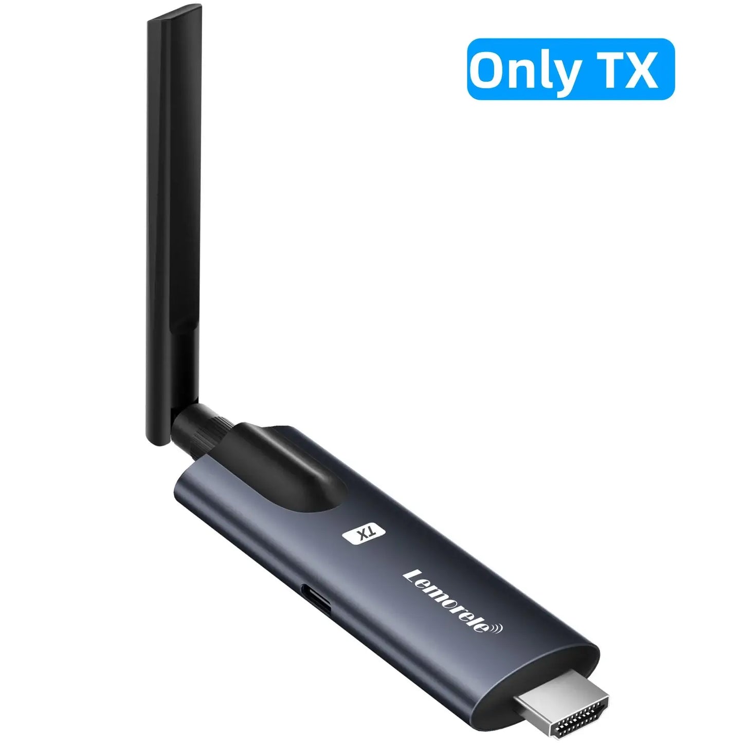 Lemorele 200m Wireless HDMI Transmitter and Receiver APP Monitor Video Transceiver Low Latency Plug and Play for PC TV Projector