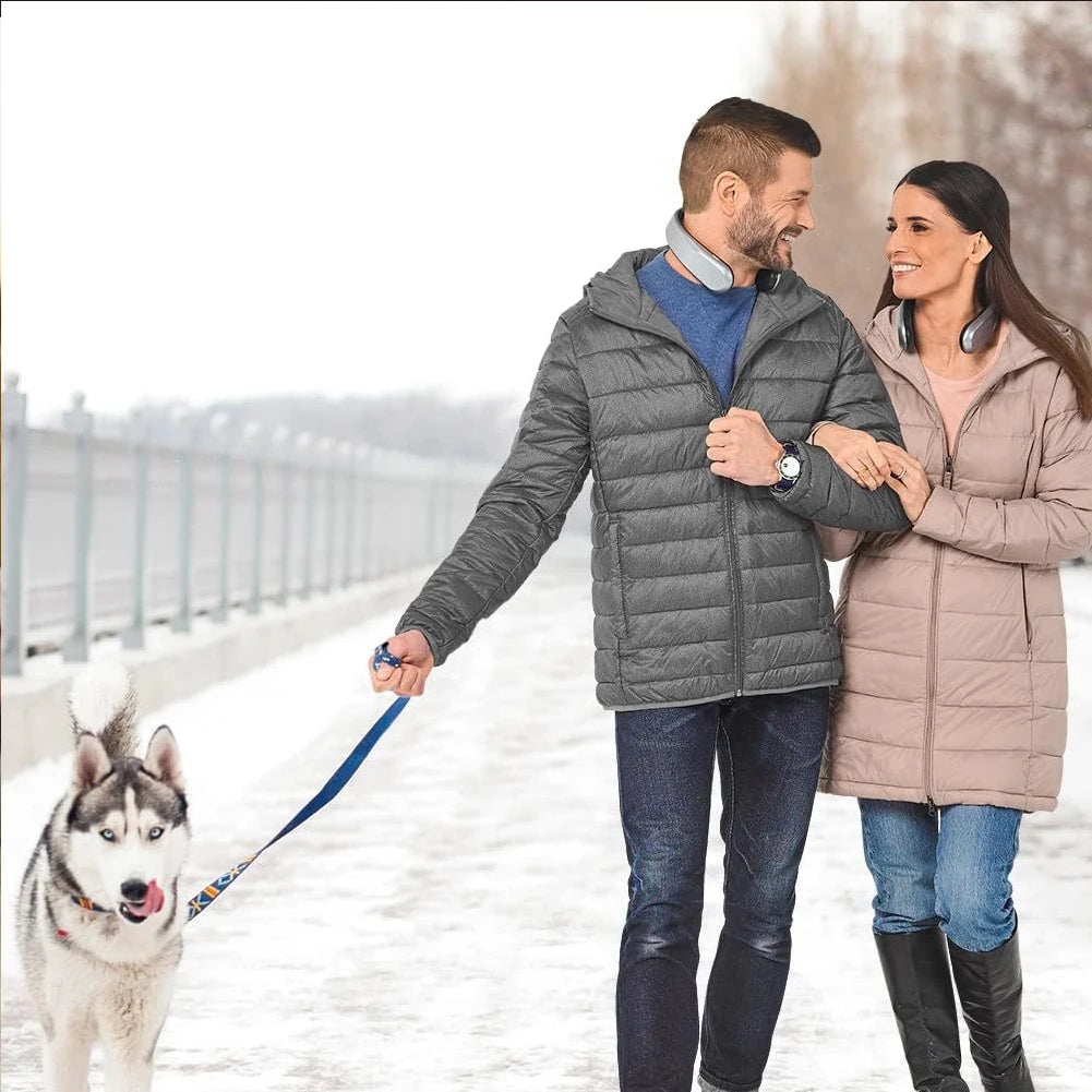 Neck Warmer Rechargeable Heat Therapy 4 Heat Settings Portable Neck Heater Heated Scarf for Outdoor Indoor Adults Childs Elders