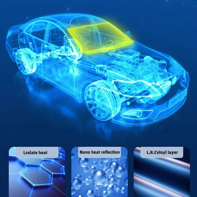 Automobile Windshield Sunshade Upgraded V-Design Car Sun Umbrella Innovative Telescopic Sun Visor For Heat Insulation Shade Prot