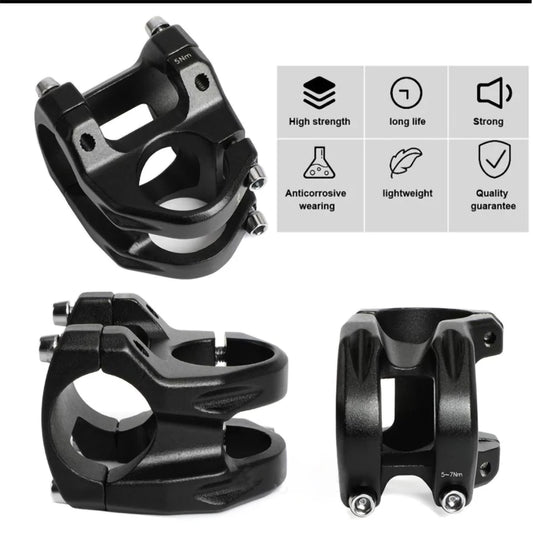 UNO MTB 0 Degree Mountain Bike Stem 31.8x35/45mm Aluminium Alloy Ultralight Hollow Design Bicycle Accessories