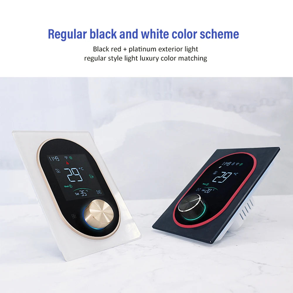 Smart WiFi Thermostat Programmable Knob Temperature Controller Electric Floor Heating Gas Boiler Thermostat for House Office