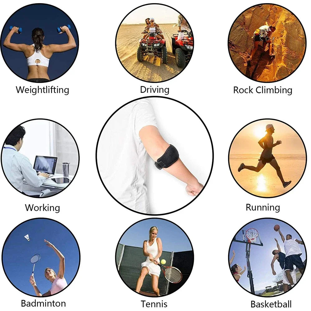 1Pcs Adjustable Elbow Support Basketball Tennis Golf Elbow Strap Elbow Pads Lateral Pain Syndrome Epicondylitis Braces Sports