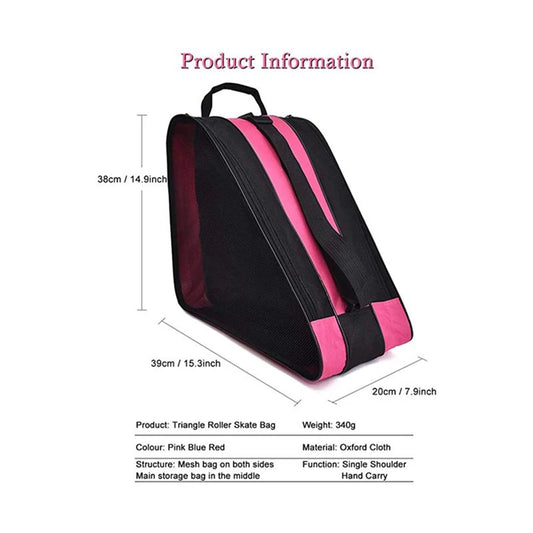 Ice Skate Guards Adjustable Shoulder Straps Ice Shoes Bags Large Size Skiing Roller Skate Storage Bags for Men Women Lightweight