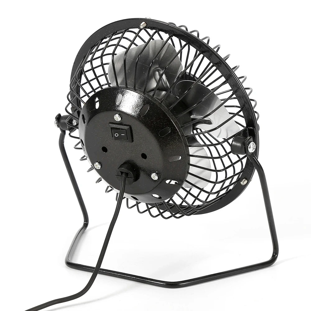 4-inch USB Strong Wind Silent MINI Fan Desk 360 Degree Rotatable Summer Cooling Portable Fan for Laptop Notebook Ofiice
