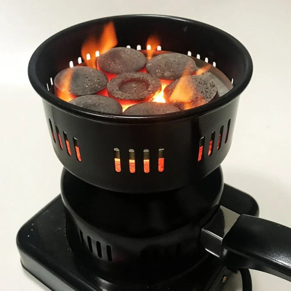 600W Electric Stove Charcoal Burner Coal Heater Shisha Hookah Heating Coal Lighter Stove for Portable Detachable BBQ Party Tool