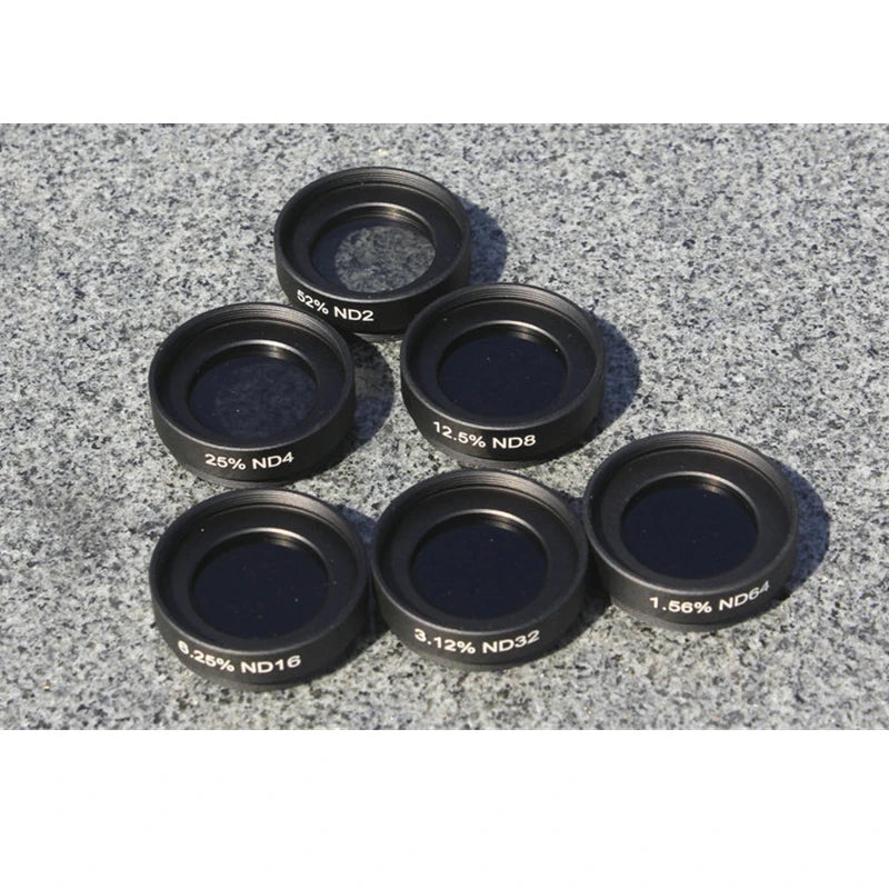Agnicy Astronomical Telescope Accessories 1.25 Inch Filter Medium Gray Density ND2 ND4 ND8 ND16 ND32 ND64