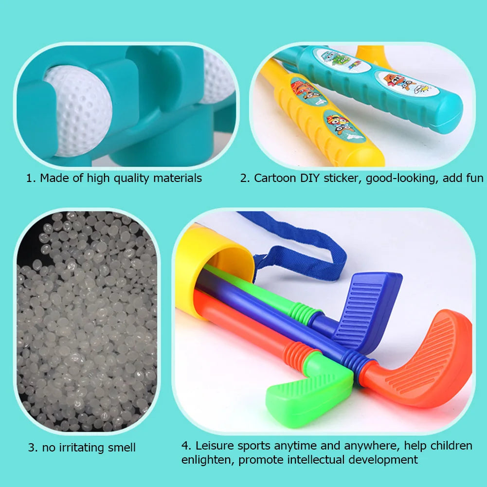 Mini Putter Golf Club Toy Funny Sports Golf Clubs Set Parent Child Educational Activities Outdoor Sports Game Toy