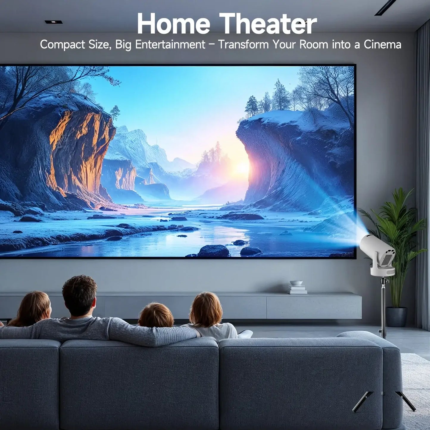 Magcubic HY300 Pro + Projector 4K 720P With 5W Speaker Android 11 8000 Lumens WiFi 6 BT5.4 Outdoor Video Home Theater ProjectorGoWisse.com