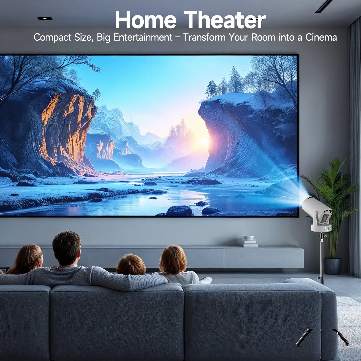 Magcubic HY300 Pro + Projector 4K 720P With 5W Speaker Android 11 8000 Lumens WiFi 6 BT5.4 Outdoor Video Home Theater ProjectorGoWisse.com