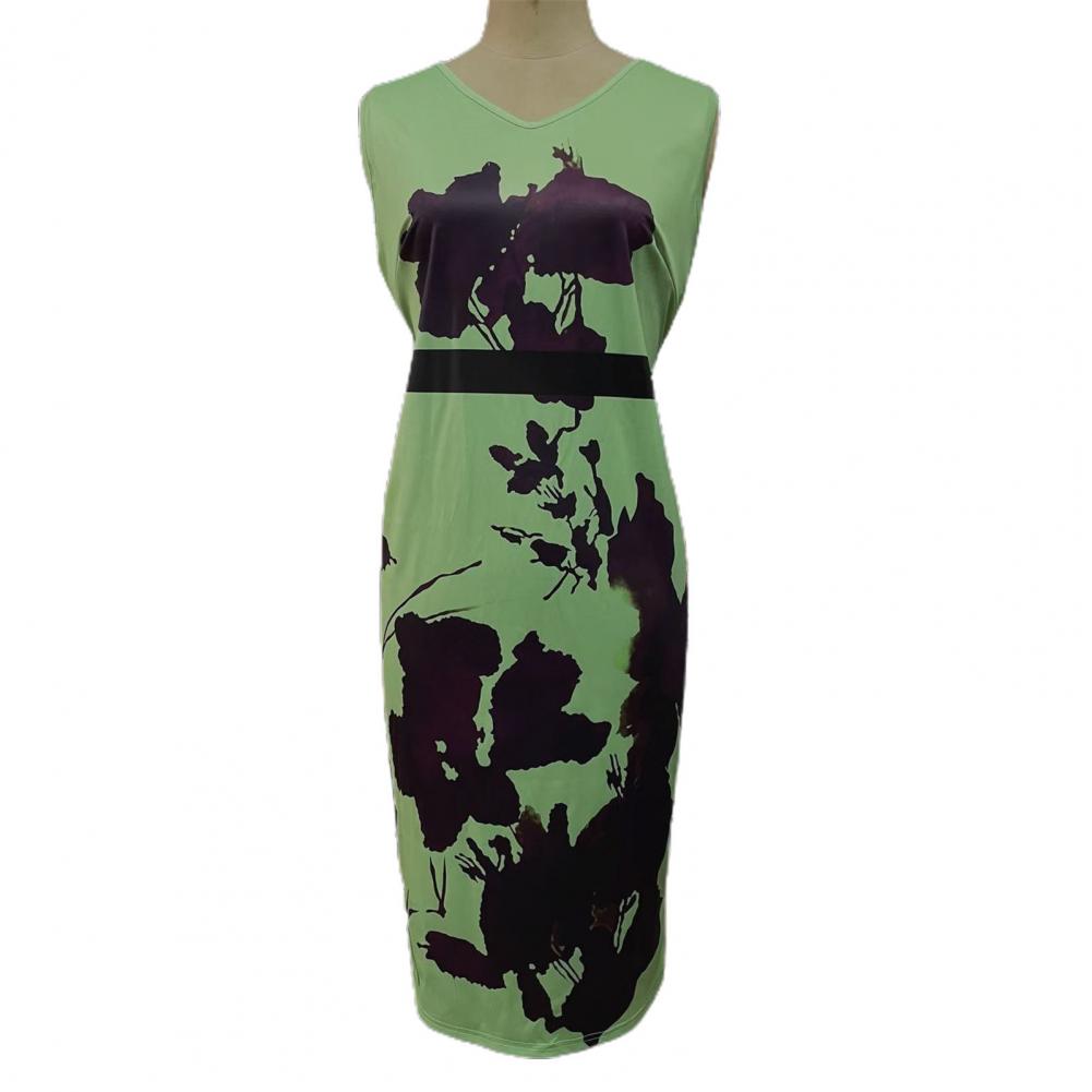 2 Pcs/Set Women Coat Dress Suits Set Floral Print Sheath Midi Dress Open Stitch Dress Suit Jacket Women Outfit Set