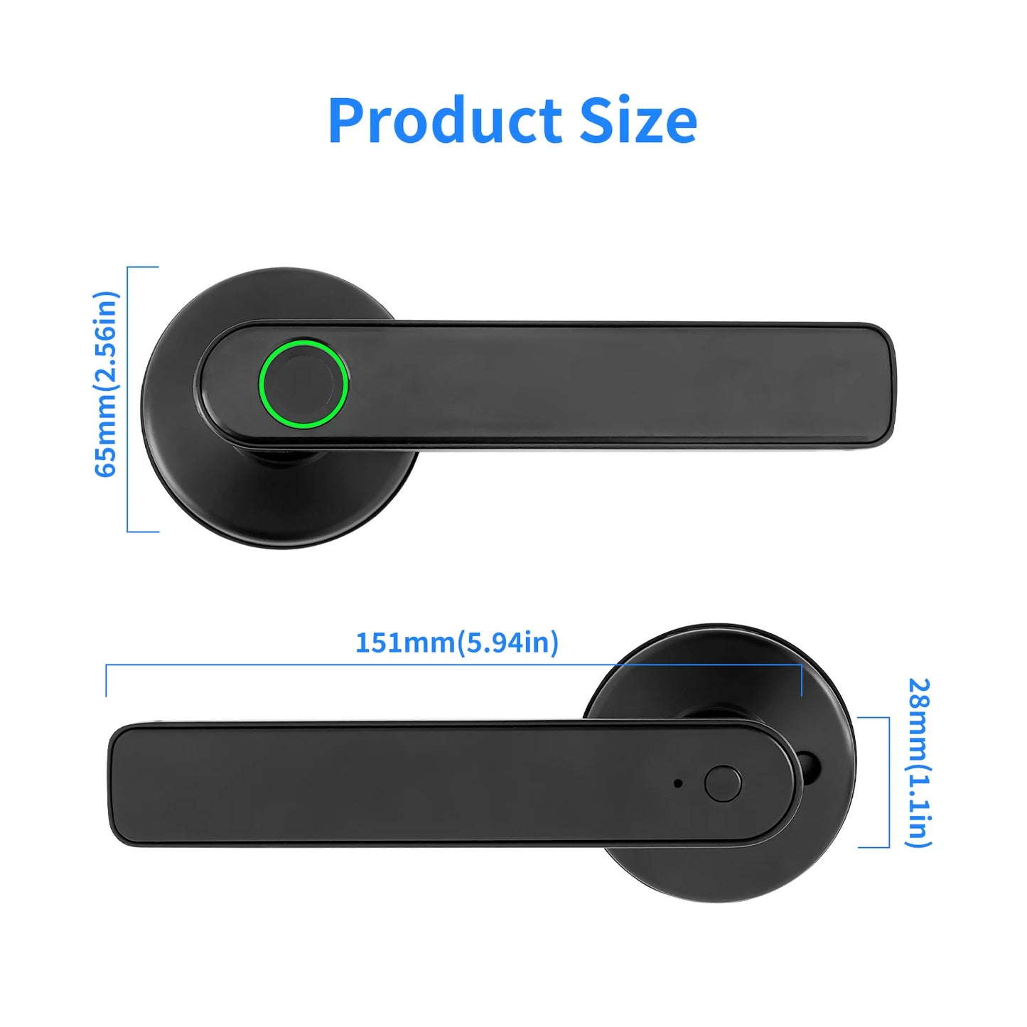 Tuya 5-in-1 Door Lock Smart Home Products Fingerprint Locks	Remote Control App Unlock Support Password IC Card Key Unlock