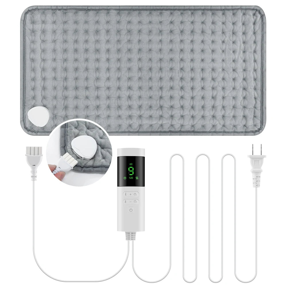 9 Level 4 Mode Timer 30X60cm Electric Heating Pad Blanket Hot Heated Pad for Abdomen Shoulder Knee Legs Winter Warm Washable
