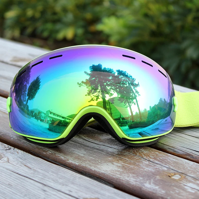 PHMAX Ski Goggles Men Snowboard Glasses Women Winter Outdoor Snow Sunglasses UV400 Double Layers Lens Anti-Fog Skiing Goggles