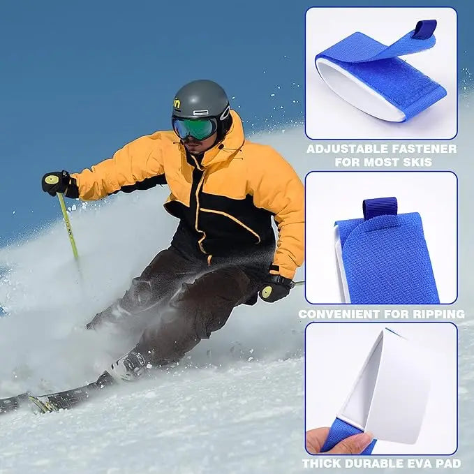 Outdoor Skis Fixing Band Ski Brake Retainer Skiing Straps Skijoring Skis Fixing Band Wrap Snowboarding Straps Sled Ski Accessary