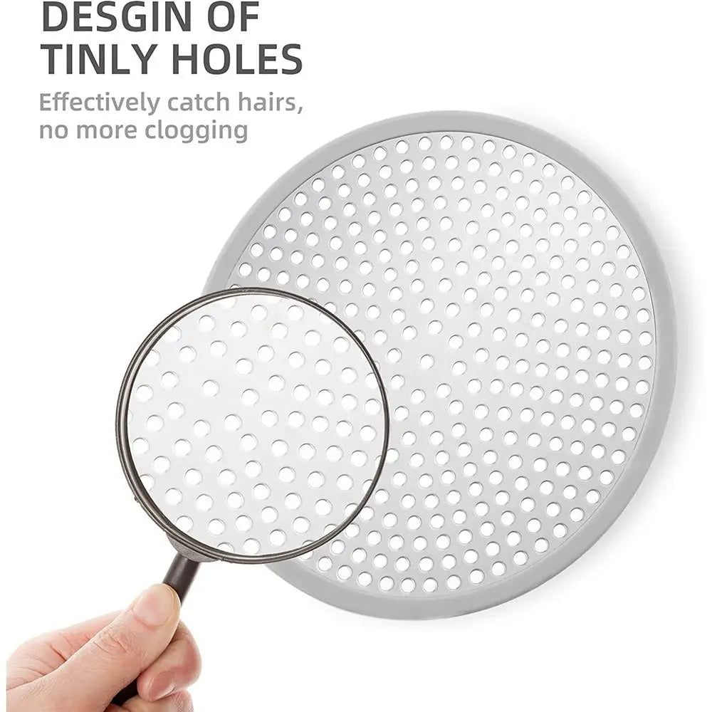 Shower Drain Cover Hair Catcher Drain Filter Bathroom Protector Stainless Steel Sink Strainer Drain Filter Bathtub Hair Catcher