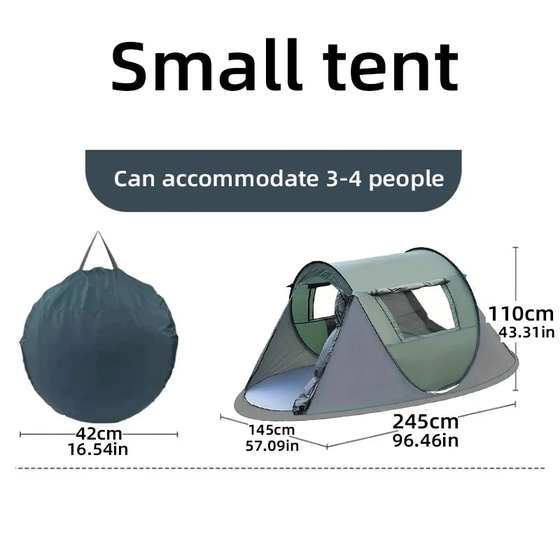 5-8 People Quickly Open Fully Automatic Pop-up Tent, Waterproof Camping Boat Tent, Portable Outdoor Tent For Travel