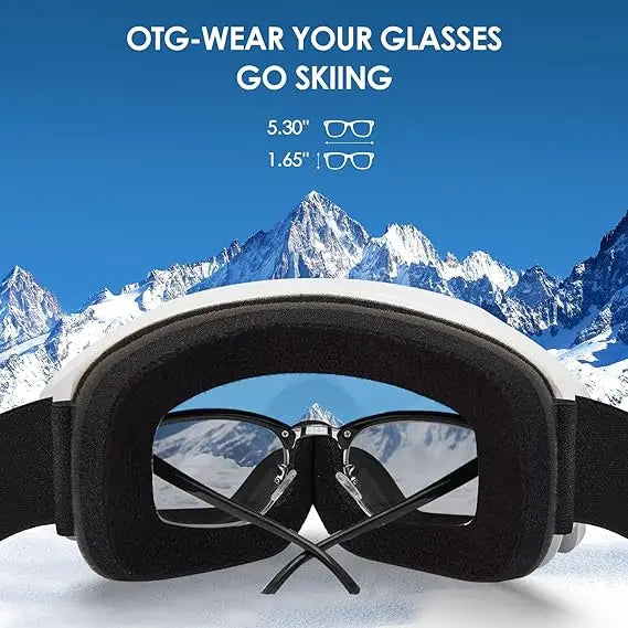 Outdoor Sport Ski Goggles Anti fog UV400 Protection Ski Mask Male Female Anti-Fog Big Face Snow Glasses Snowboard Skiing Eyewear